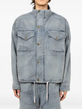 KAMIYA  flap-pocket drawstring-hem jacket