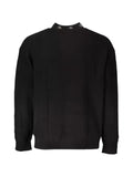 Calvin Klein ribbed-knit logo-neckline sweater