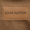 Louis Vuitton LV Monogram Jacquard Fleece Stand Collar Jacket Camel